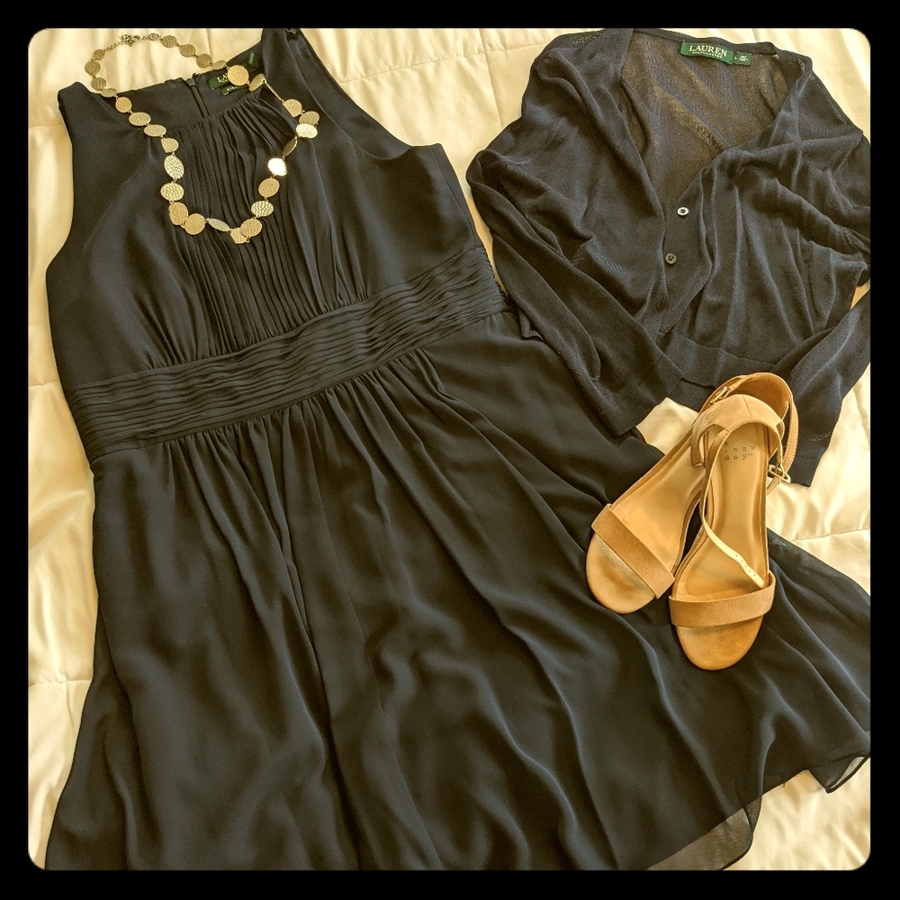 Lauren (by Ralph Lauren) Evening Dress and Shawl